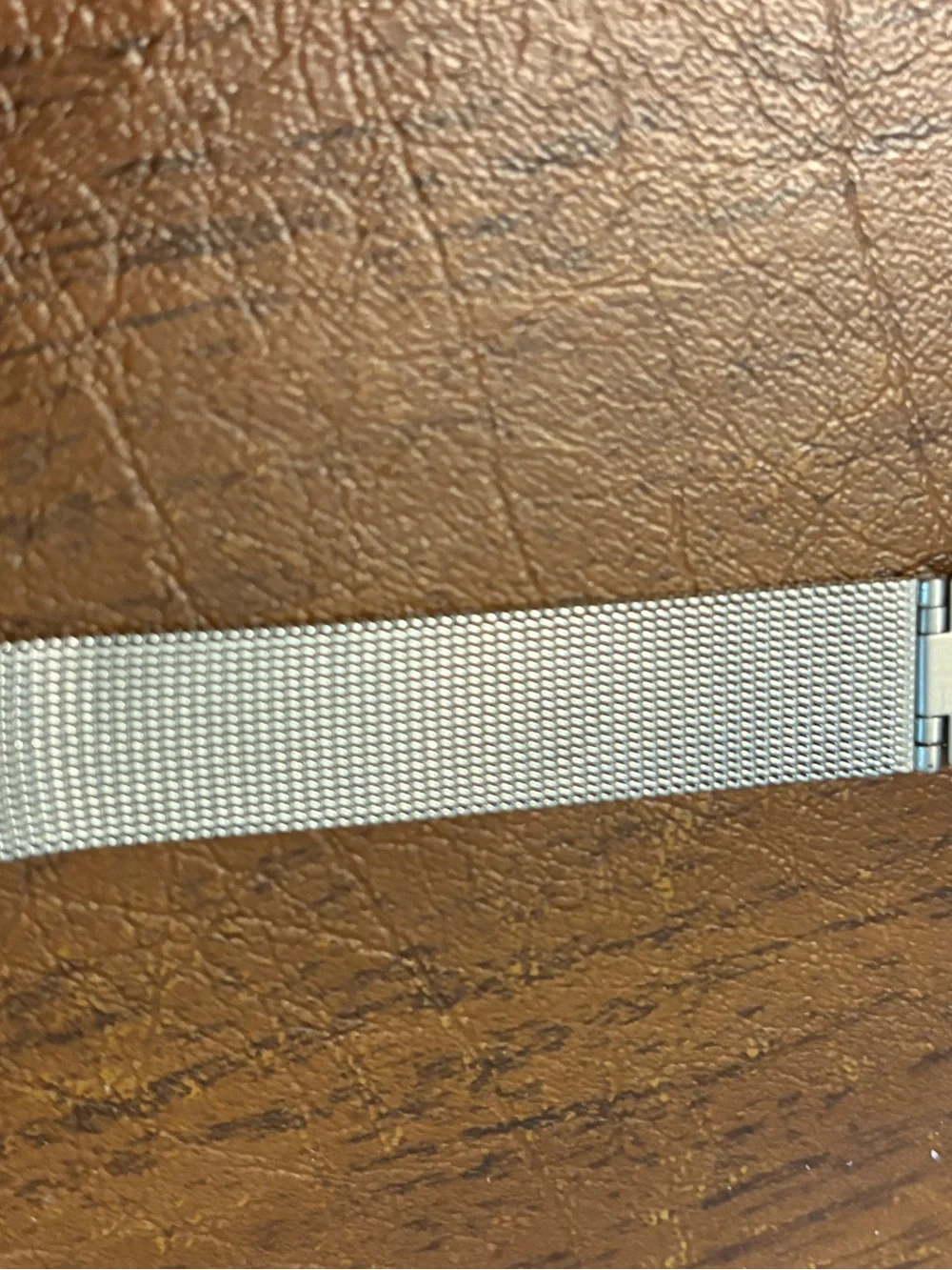 Skagen Women's Silver Mesh Blue Dial Minimalist Watch. Needs battery
